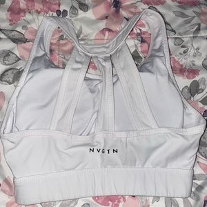 NVGTN white sports bra